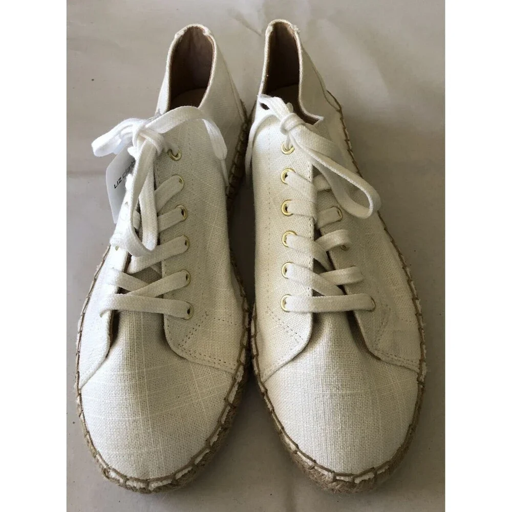 Liz Claiborne Women's Refined Memory LC Leckie Espadrille Canvas Sneaker 11 Med